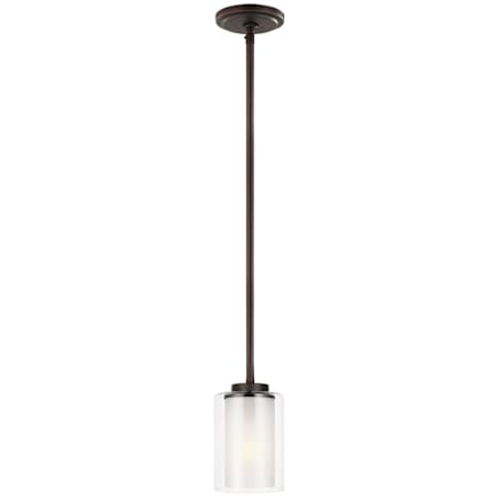 Generation Lighting Elmwood Park 4" Wide LED Mini Pendant Bronze