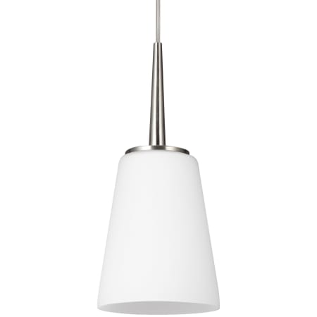 Generation Lighting Driscoll 5" Wide Mini Pendant Brushed Nickel