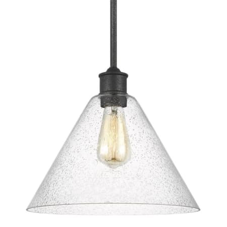 Generation Lighting Belton 12" Wide Mini Pendant Midnight Black