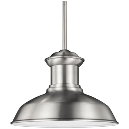Generation Lighting Fredricksburg 13" Wide LED Outdoor Mini Pendant Satin Aluminum