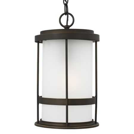 Generation Lighting Wilburn 8" Wide Outdoor Mini Pendant Antique Bronze