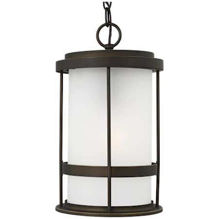 Generation Lighting Wilburn 8" Wide LED Outdoor Mini Pendant Antique Bronze