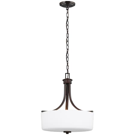 Generation Lighting Kemal 3 Light 16" Wide LED Pendant Bronze