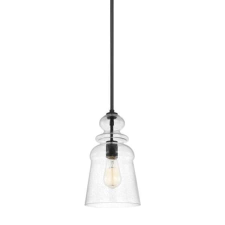 Generation Lighting Kea 7" Wide Mini Pendant Midnight Black