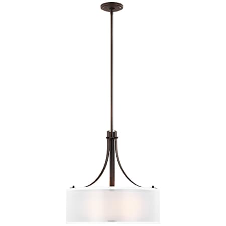 Generation Lighting Elmwood Park 3 Light 19" Wide LED Pendant Bronze