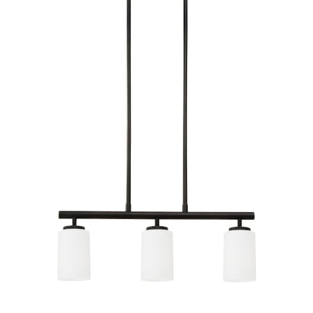 Generation Lighting Oslo 3 Light 25" Wide LED Linear Chandelier Blacksmith