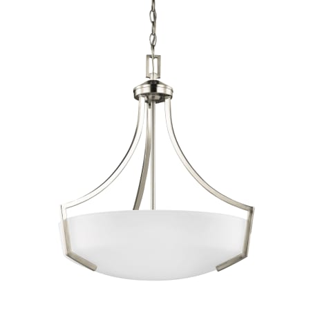 Generation Lighting Hanford 3 Light 21" Wide Pendant Brushed Nickel