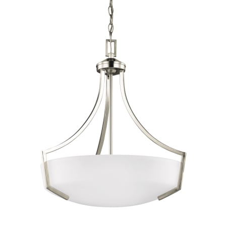 Generation Lighting Hanford 3 Light 21" Wide LED Pendant Brushed Nickel