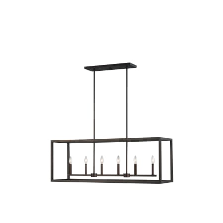 Generation Lighting Moffet Street 6 Light 42" Wide Chandelier Bronze