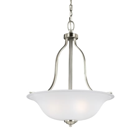 Generation Lighting Emmons 3 Light 18" Wide Pendant Brushed Nickel