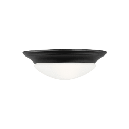 Generation Lighting Nash 12" Wide Flush Mount Bowl Ceiling Fixture Midnight Black