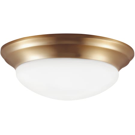 Generation Lighting Nash 12" Wide Flush Mount Bowl Ceiling Fixture Satin Brass