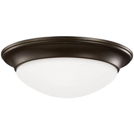 Generation Lighting Nash 12" Wide LED Flush Mount Bowl Ceiling Fixture Bronze