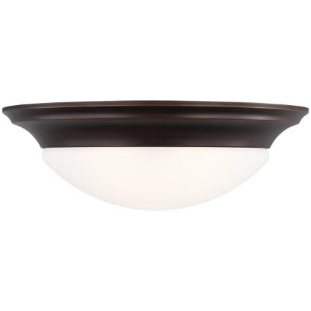 Generation Lighting Nash 3 Light 17" Wide LED Flush Mount Bowl Ceiling Fixture Bronze