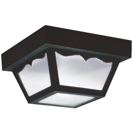 Generation Lighting 2 Light 10" Wide LED Flush Mount Lantern Outdoor Ceiling Fixture Black