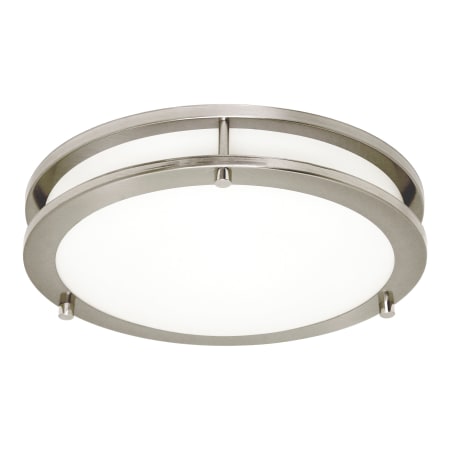 Generation Lighting Mahone 15" Wide LED Flush Mount Drum Ceiling Fixture Painted Brushed Nickel