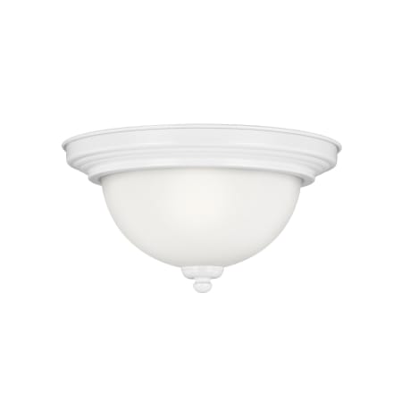 Generation Lighting Geary 11" Wide Outdoor Flush Mount Bowl Ceiling Fixture White