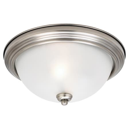 Generation Lighting Geary 2 Light 13" Wide Outdoor Flush Mount Bowl Ceiling Fixture Antique Brushed Nickel