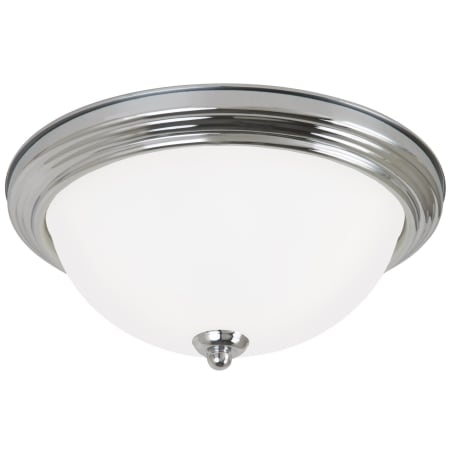 Generation Lighting Geary 2 Light 13" Wide LED Flush Mount Bowl Ceiling Fixture Chrome
