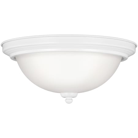 Generation Lighting Geary 2 Light 13" Wide LED Flush Mount Bowl Ceiling Fixture White