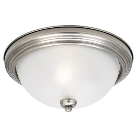 Generation Lighting Geary 3 Light 15" Wide Outdoor Flush Mount Bowl Ceiling Fixture Antique Brushed Nickel