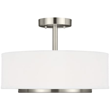 Generation Lighting Nance 2 Light 16" Wide LED Pendant Brushed Nickel