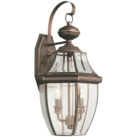 Generation Lighting Lancaster 2 Light 21" Tall LED Outdoor Wall Sconce Antique Bronze
