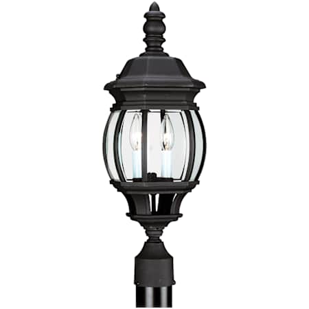Generation Lighting Wynfield 2 Light 23" Tall LED Post Light Black