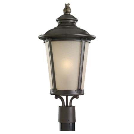 Generation Lighting Cape May 23" Tall Outdoor Single Head Post Light Burled Iron