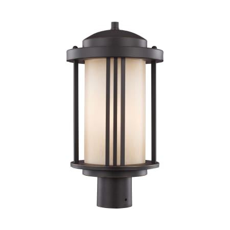 Generation Lighting Crowell 17" Tall Outdoor Single Head Post Light Antique Bronze