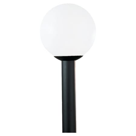 Generation Lighting 13" Tall Outdoor Single Head Post Light White Plastic