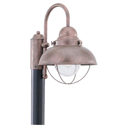 Generation Lighting Sebring 16" Tall Outdoor Single Head Post Light Weathered Copper