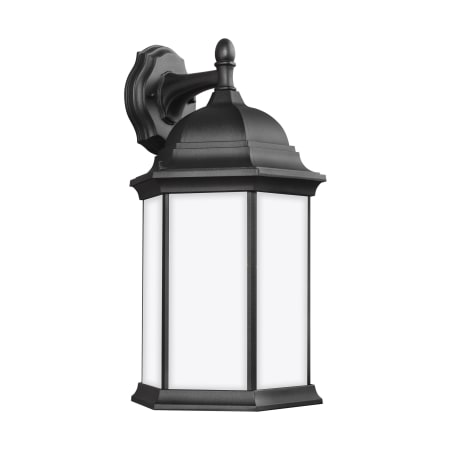 Generation Lighting Sevier 19" Tall Outdoor Wall Sconce with Frosted Glass Shade Black