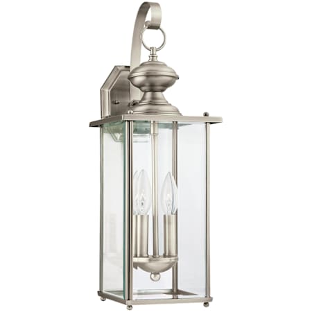 Generation Lighting Jamestowne 2 Light 20" Tall LED Outdoor Wall Sconce Antique Brushed Nickel