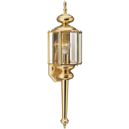 Generation Lighting Classico 26" Tall Outdoor Wall Sconce Polished Brass