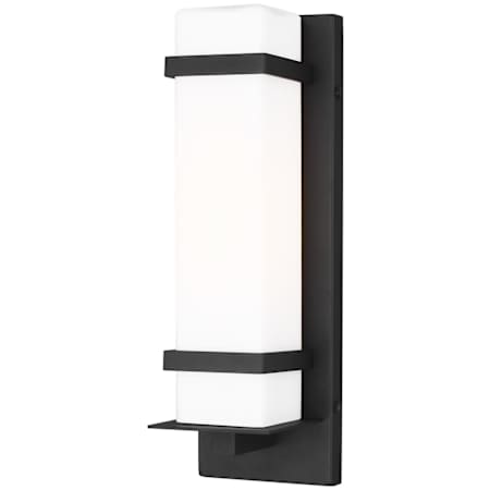 Generation Lighting Alban 14" Tall LED Outdoor Wall Sconce Black