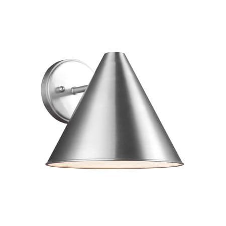 Generation Lighting Crittenden 9" Tall Outdoor Wall Sconce Satin Aluminum