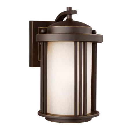 Generation Lighting Crowell 10" Tall LED Outdoor Wall Sconce - Dark Sky Compliant Antique Bronze