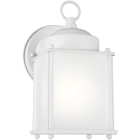 Generation Lighting New Castle 8" Tall LED Outdoor Wall Sconce White