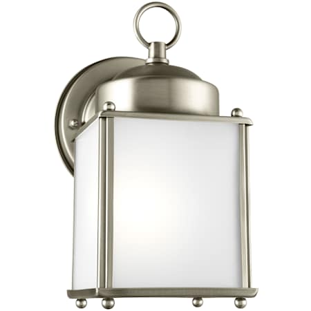 Generation Lighting New Castle 8" Tall LED Outdoor Wall Sconce Antique Brushed Nickel