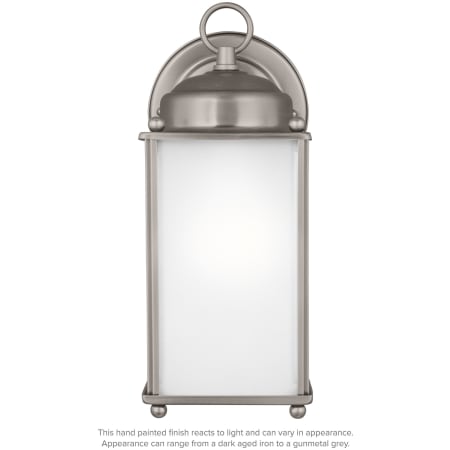 Generation Lighting New Castle 10" Tall LED Outdoor Wall Sconce Antique Brushed Nickel