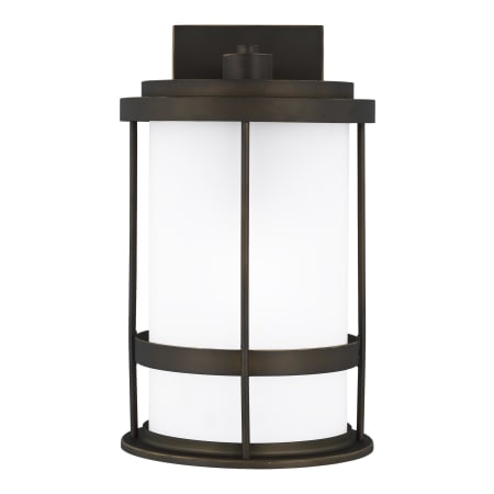 Generation Lighting Wilburn 14" Tall Outdoor Wall Sconce - Dark Sky Compliant Antique Bronze