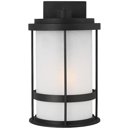 Generation Lighting Wilburn 14" Tall LED Outdoor Wall Sconce Black