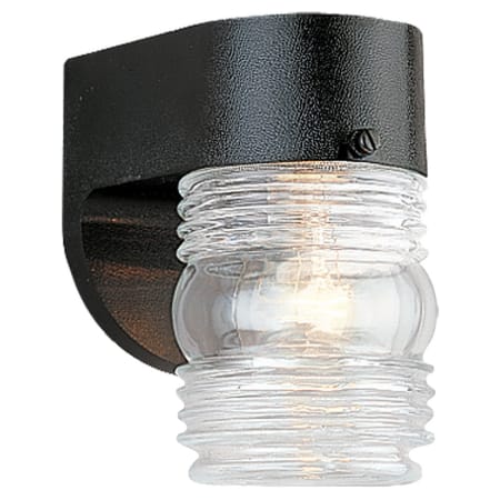 Generation Lighting 6" Tall Outdoor Wall Sconce Black
