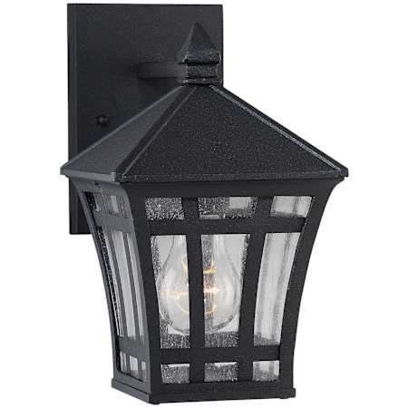 Generation Lighting Herrington 10" Tall Outdoor Wall Sconce Black