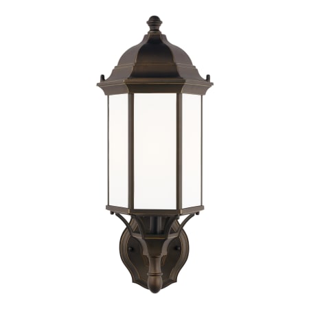 Generation Lighting Sevier 19" Tall Outdoor Upward Arm Wall Sconce with Clear Glass Shade Antique Bronze