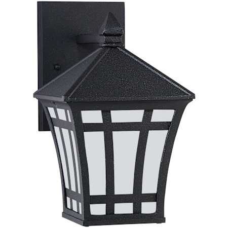 Generation Lighting Herrington 10" Tall Outdoor Wall Sconce Black