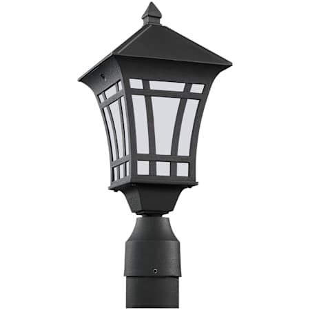 Generation Lighting Herrington 17" Tall Post Light Black