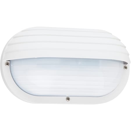 Generation Lighting Bayside 5" Tall Outdoor Wall Sconce with Half Dome White