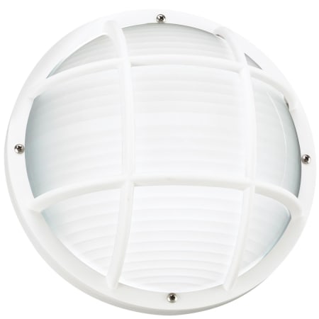 Generation Lighting Bayside 10" Tall Outdoor Wall Sconce with Wire Guard White